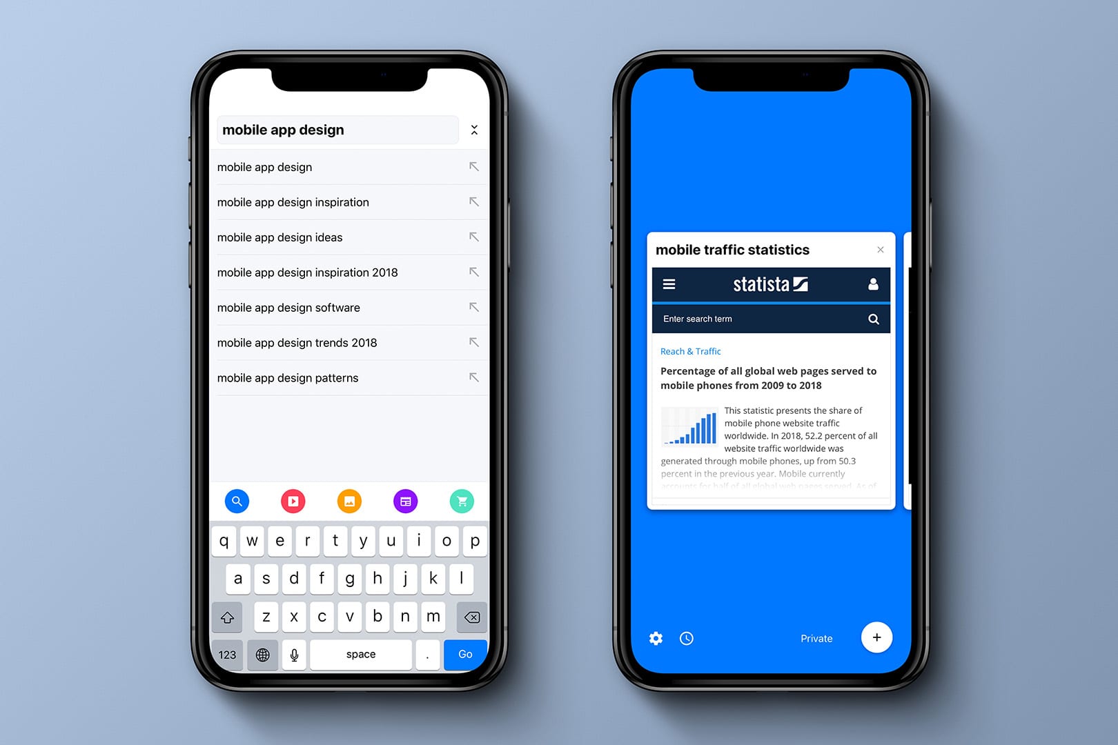Cake Browser Azul Arc